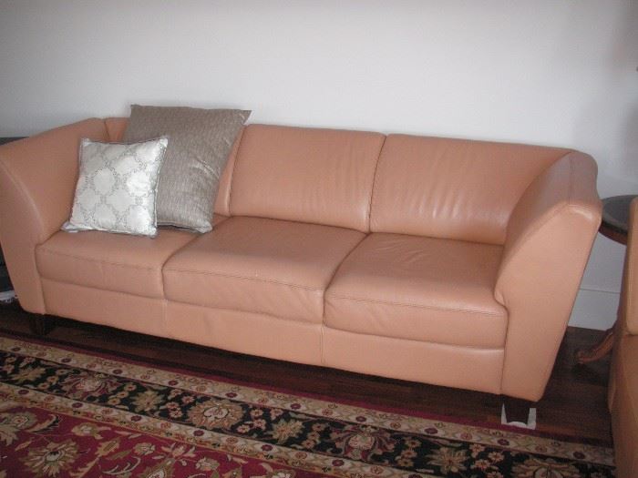 Chateau d'Ax Leather Sofa - Made in Italy
