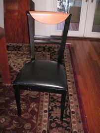 Potocco Art Deco chairs - 4; made in Italy