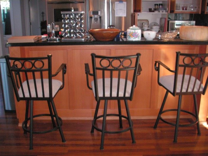 Tempo Industries wrought iron bar stools - 3