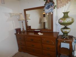 Vintage triple dresser & mirror..also have matching chest of drawers 