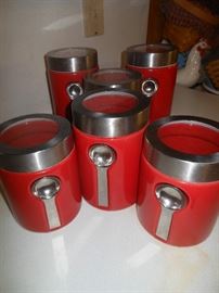Red canisters