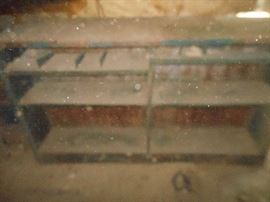 Back side of counter...sorry for the dust bunnies