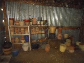 Some of the pots and planters