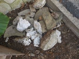 A sample of the rocks