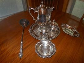 Silver plate  tea service