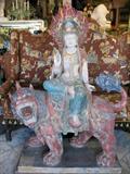 Hand Carved Policrome Shiva