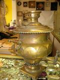 ONE OF SEVERAL BRASS RUSSIAN SAMOVARS