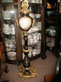 19TH CENTURY COBALT & GILT SEVRES CLOCK WITH DORE BRONZE ORMALU MOUNTS SALE PRICE $3750.00