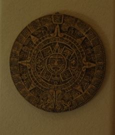 Mayan calendar wall plaque