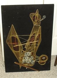 Vintage string art