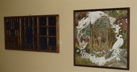 Print tray, framed Bev Doolittle puzzle
