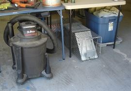Wet dry vac, humane trap