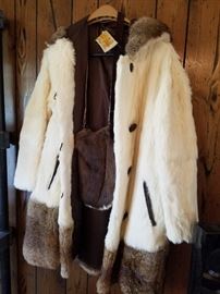 rabbit fur coat