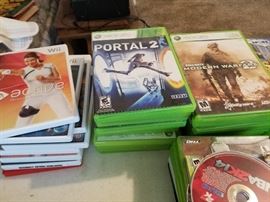 wii and Xbox 360 games