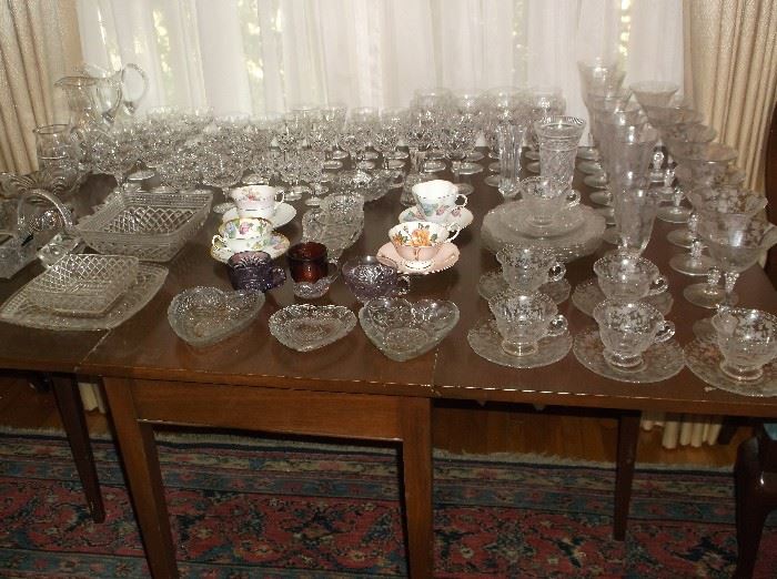 More crystal and glassware