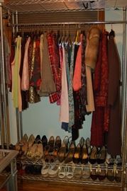 Ladies Clothing and Storage Racks