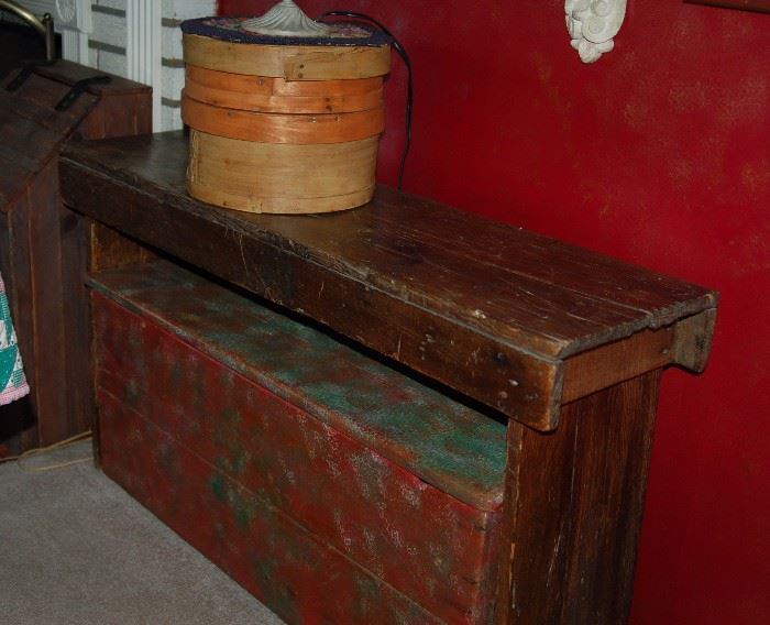Primitive Bench and Chest