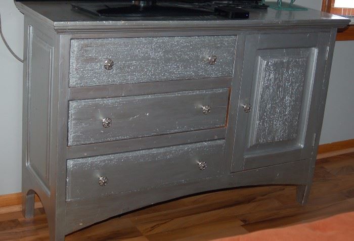 Silver Painted Dresser