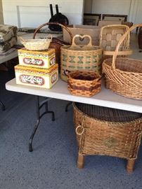 ASSORTED BOXES AND BASKETS