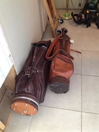 GOLF BAGS AND CLUBS