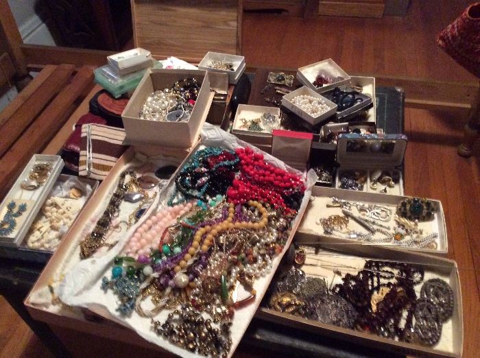 oh did I mention tons of antique and vintage jewelry