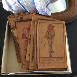 Antique leather postcards