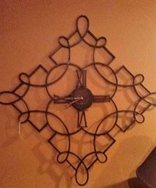 metal decorator clock