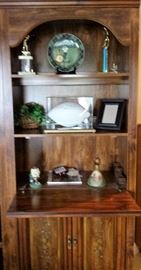 bookshelf with drop leaf