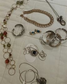 Sterling silver and costume jewelry