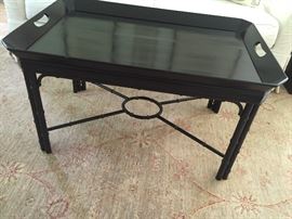 Gorgeous Baker Furniture coffee table.  Tray top is removable.
