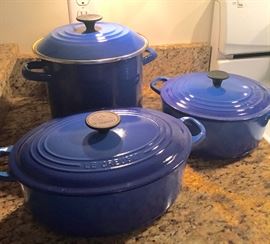 Le Creusest dutch ovens and stock pot