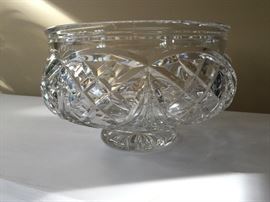 Waterford cut crystal centerpiece bowl.