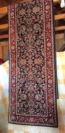 Very long, high quality wool runner.