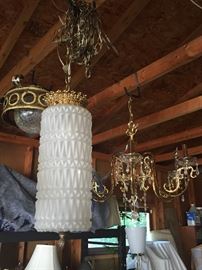 Vintage chandeliers.