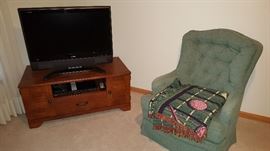 flat screen television, rocker