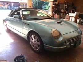 2002 Ford Thunderbird Convertable Premium. Hard top with storage dolly and soft top. Only *69k miles* Garage kept