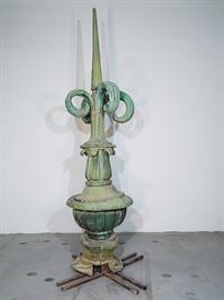 11 foot tall copper spire.