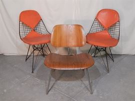 Group of Eames chairs