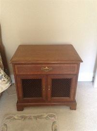 One of two night stand tables. The other table has some surface wear to the top.