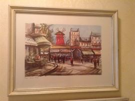 Signed print Paris