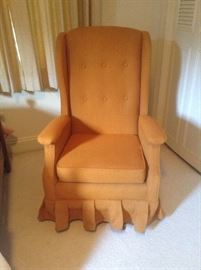 Cool orange rocker chair