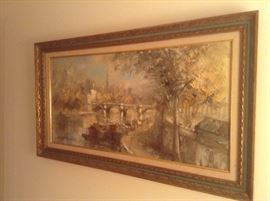 Vintage French painting. Signed by artist.