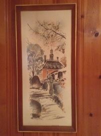 Signed John Hayman. Governor's Palace Williamsburg