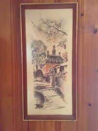 Governor's Palace Williamsburg signed by artist