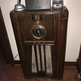 Two Vintage Floor Radios