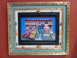 Kata Billups artist signed "I saw Elvis Presley outside the Big Boy Restaurant"