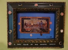 Kata Billups artist signed 2006 "I saw Elvis at the Krispee. Kreem"