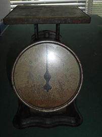 Hand painted antique scale