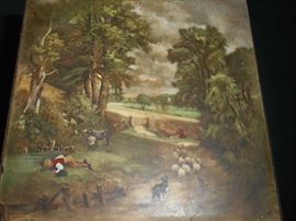 Top of hand painted scale