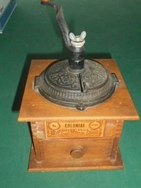 Antique Colonial coffee mill